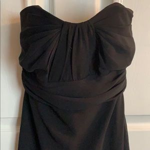 David’s Bridal black sz 6 strapless full length